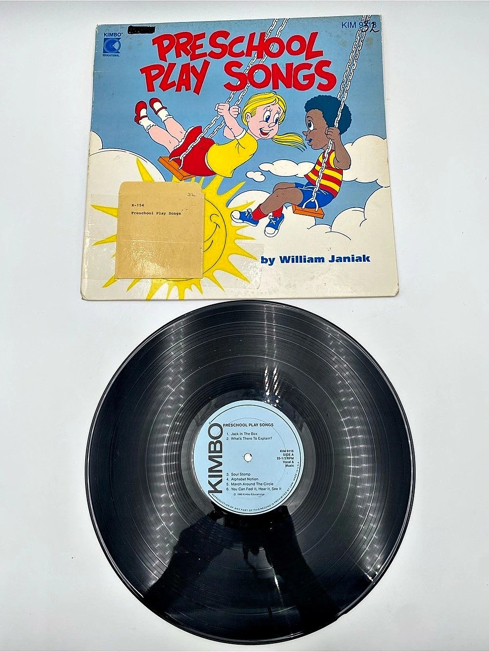 Kimbo Preschool Play Songs Vinyl Record Kids Music